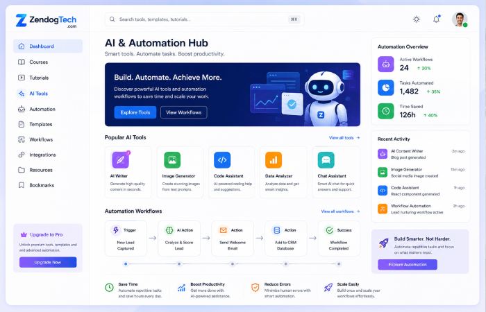 AI productivity tools and automation software systems
